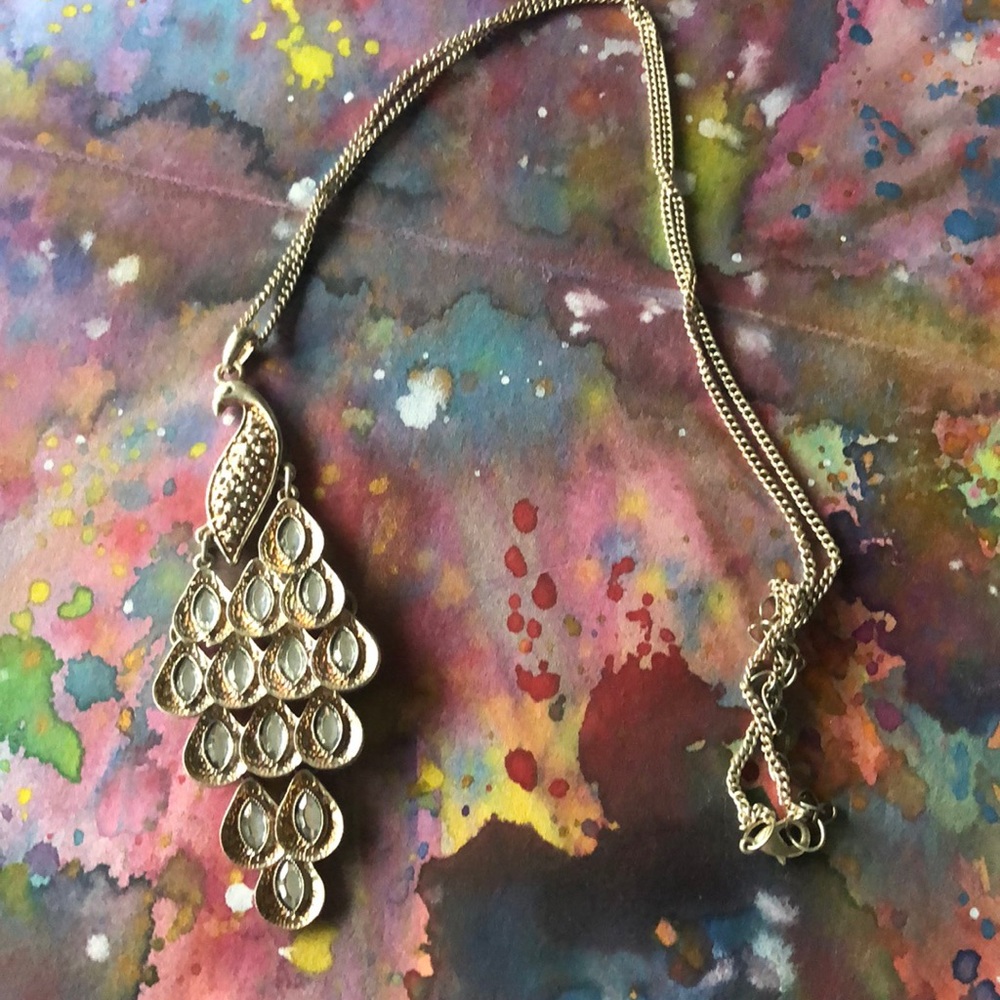 Vintage Peacock pendant/Necklace